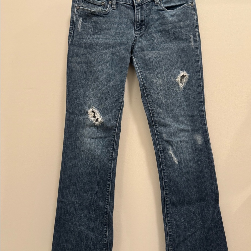 Bullhead Distressed Bootcut Jeans 5 Short
